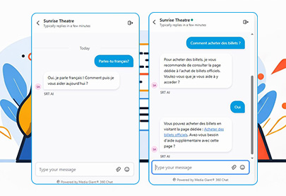 Seamless language message exchanges